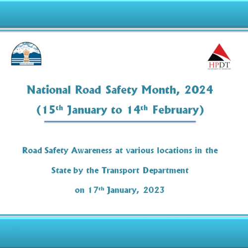 Road Safety Awareness Drive on 17th January, 2024